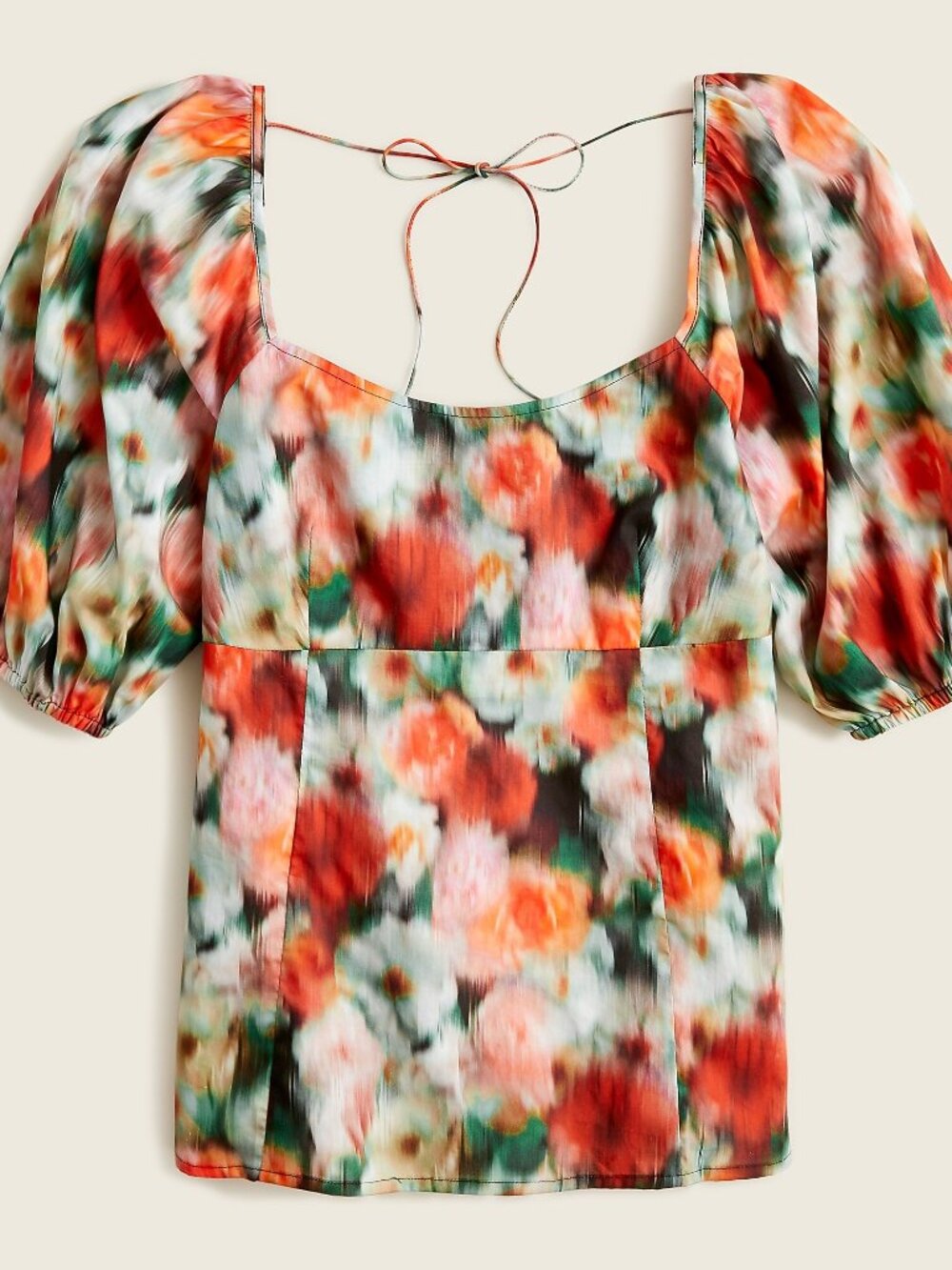 NWT Size 8 J. Crew Squareneck Blouse Top in Liberty Hazy Days Floral NEW